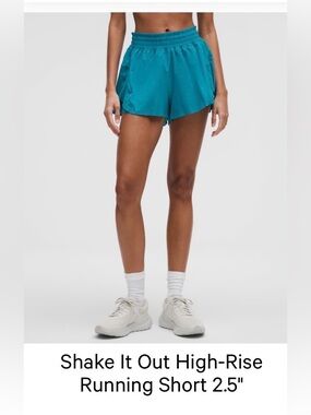 Lululemon Shake It Out High- Rise Short 2.5” Hawaiian Blue